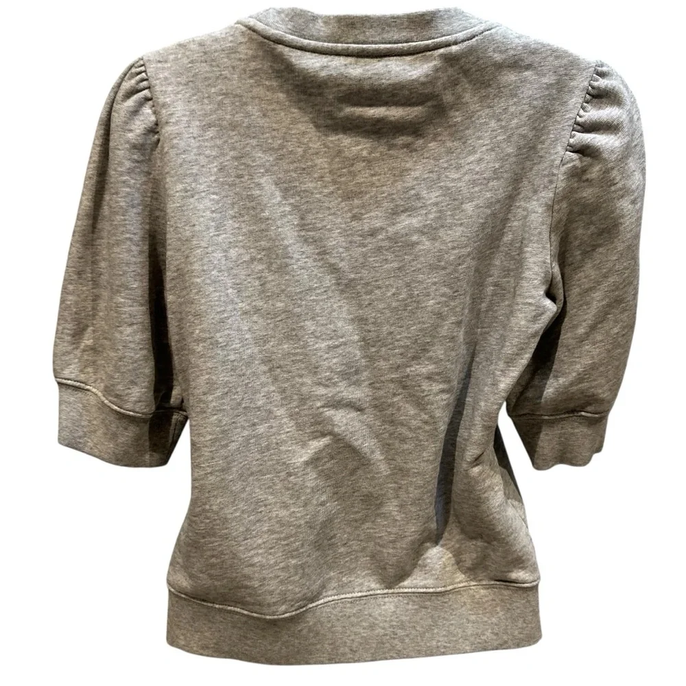 Kate Spade Rain or Shine Short Sleeve Pullover Sweatshirt with Beads Small